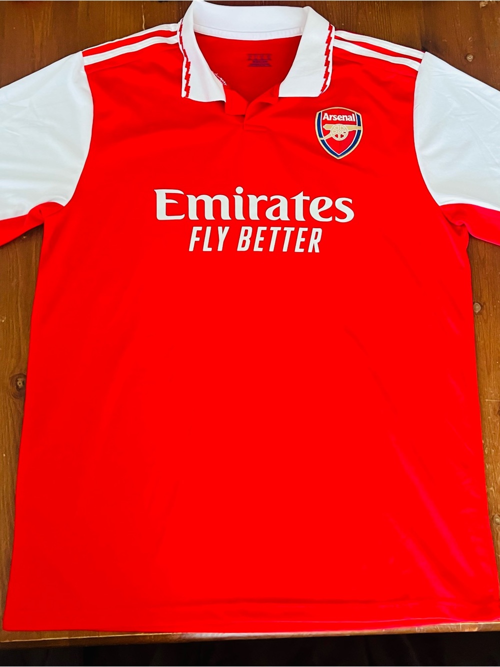 Arsenal Home Soccer Jersey - Red & White